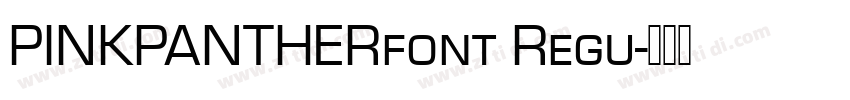 PINKPANTHERfont Regu字体转换